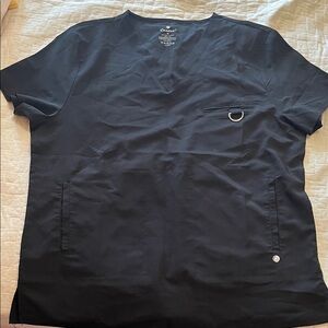 Centro women’s Navy V-Neck scrub shirt